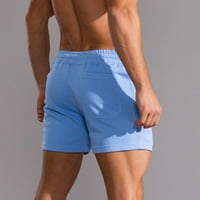 Idoravan muške kratke hlače za čišćenje tereta, muškarci solidni pamuk hlače s tri točke Sportske elastične kratke