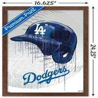 Zidni poster Los Angeles Dodgersa-kaciga za kapanje, 14.725 22.375