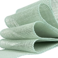 Ljubav, smijeh, zanatska juta burlap roll precut, gotovi rubovi, 6 w 5-metra, 740-22, metvica zelena