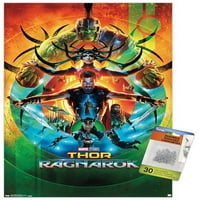 Kinematografski svemir-Thor: Ragnarok-poster na jednom listu s gumbima, 14.725 22.375