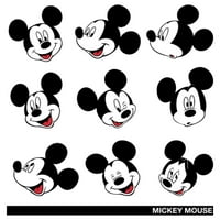 Dječački Mickey & Prijatelji Mickey Mouse Glupna lica grafička majica bijela velika
