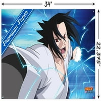 Naruto Shippuden - Sasuke zidni poster s gumbima, 22.375 34