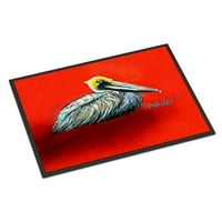 1232 $ prostirka za vrata sa sjedećim smeđim pelikanom, prostirka za unutarnju ili vanjsku upotrebu, prostirka