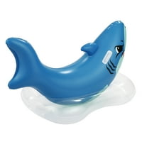 Bluescape Blue Shark na napuhavanje vode za vožnju na bazenu, za djecu, dob i više, unisex