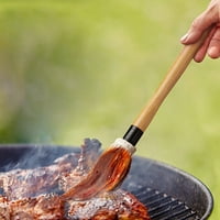 Četka za roštilj s drvenom ručkom ergonomski dizajn za roštilj na otvorenom umak od maslaca mop za marinadu kuhinjski