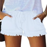 Grianlook Ladies Summer Beach Shorts salon sa dnevnim odjećom Mini gaćica Kratke vruće hlače Žene Žene Baggy traper