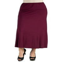 Udomna odjeća Ženski elastični struk Čvrsta boja Maxi suknja