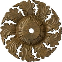 Stropni medaljon od 5 8 1 4, ručno oslikan u trljanoj bronci