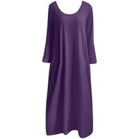 Jesenske haljine za žene rasprodaja Plus size Maksi haljine za žene ležerna široka duga haljina s dugim rukavima