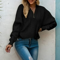 Ženski Puloveri A-liste, heklani puloveri, Puloveri velike veličine, modni crni A-liste