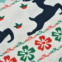 Zabavni Božićni obiteljski kompleti s printom slova crne majice kratkih rukava hlače pidžama Setovi za dječake