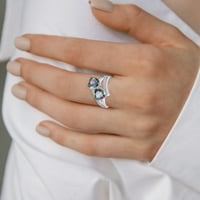14K Zlatni pozlaćeni halo prsten za prsten legura umetnuti rinestone ženski prsten Popularni dragulj izvrsni prsten