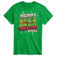 Tinejdžerski muntant Ninja kornjače - Merry Christmas frajer - Grafička majica s kratkim rukavima za muškarce