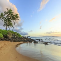 Zalazak sunca na plaži u blizini Veilije, Maui, Havaji, SAD ispis postera Stuarta Vestmorlanda