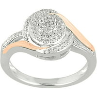 Carat T.W. Dijamantni 10KT Modni prsten od bijelog i ružičastog zlata