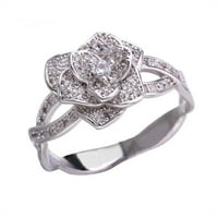 Prstenovi za muškarce, Okrugli zaručnički prsten, srebrni dijamantni prstenovi, pribor, obljetnički prstenovi