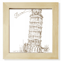 Kosi toranj u Pisi Italija trg u Pisi fotookvir zidna stolna vitrina