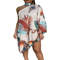 Havajske Ležerne boho ljuljačke haljine za žene modna koktel haljina labavi kaftan sundress za odmor na plaži