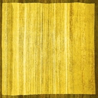 Moderni tepisi u apstraktnoj žutoj boji, kvadratni 3 inča