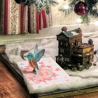 Božićni ukrasi Božićna čestitka javorov list ptica rezbarenje papira Kreativni ručno izrađeni poklon rođendanske