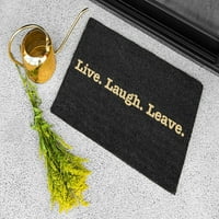 Veliki prilagođeni Live Laugh Leda DoorMat, 24 36