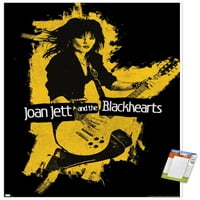 Joan Jett i ami-poster za gitaru na zidu, 14.725 22.375