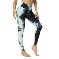 Bigsersell hlače s visokim strukom joga pune duljine ženske modne rastezljive joga gamašce fitness trčanje teretane