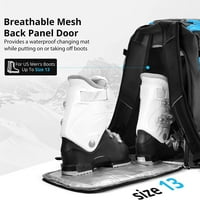 Torba za skijaške cipele od 65 litara vodootporni ruksak za skijaške cipele i bordanje, izdržljiva i svestrana