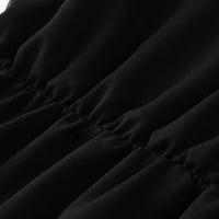 Uklopljena haljina za žene ležerna duga košulja s dugim rukavima s reverom duga košulja s remenom