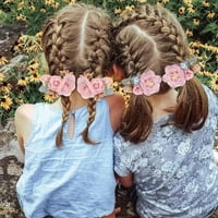 Dječaci kose za dugu kosu, simulirani cvjetni cvijet kosa krug cvjetna traka za glavu jednostavna i svježa dječja