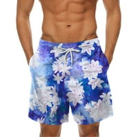 Muške ploče kratke hlače proljetne ljetne hlače tiskane sportske plaže hlače s džepovima plivajući kratke hlače