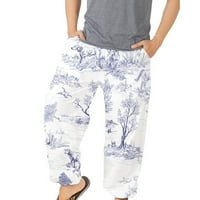 Muške hlače na rasprodaji muške modne Harem hlače široke rastezljive hlače za plažu s printom modni odabiri