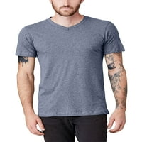 Muška ležerna majica s ovratnikom u obliku točkica i kratkim rukavima
