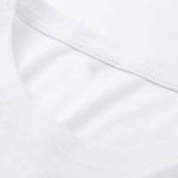Ženski ležerni tiskani vrhovi okrugli vrat dugi rukavi izlazeći vrhovi udobna bluza