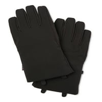 Muške rukavice od meke kože u crnoj boji