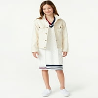 Besplatni modni modni traper jakna, veličine 4-18