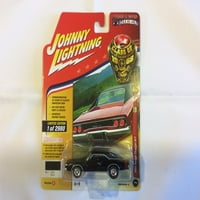 Johnny Lightning Black Dodge Charger R T Diecast Car