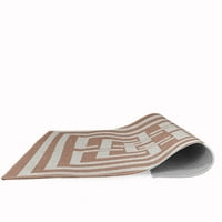 Grčki tepih od Šenila u stilu američkog nautičkog stila od 3' 5', jorgovan