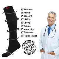 Ekstremna fit koljena visoke kompresijske čarape za muškarce i žene - medicinski dizajn - pakiranje