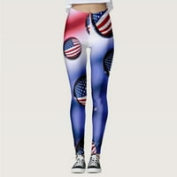 Ženske hlače Ležerne udobne trenažne sportske modne hlače s printom za Dan neovisnosti