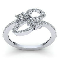 1,5 karatni okrugli dijamant, ženski cvjetni personalizirani vjenčani prsten za godišnjicu od 14 karatnog ružičastog,