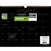 Jednostavan zidni kalendar za mjesec od crnog papira, crni