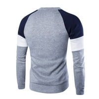 Muške majice s kapuljačom U donjem rublju, Ležerne, odgovarajuće boje, uklopljeni topli džemper s kapuljačom,