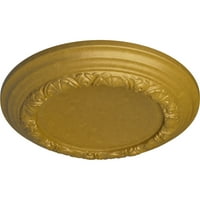 Ekena Millwork 1 2 OD 1 2 P Carlsbad stropni medaljon, ručno oslikani faraoni zlato