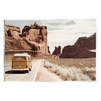 Stupell Industries Desert Cliffs Road Trip Van Transport Photography Neramed Art Print Wall Art