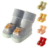 Cipele za malu djecu dječje jesensko-zimske cipele za dječake i djevojčice sportske cipele i ravne čarape neklizajuće