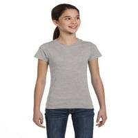 Jednobojne majice kratkih rukava s okruglim vratom za djevojčice u boji pamuk u boji u boji u boji u boji
