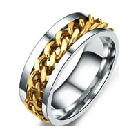 Jednostavni prsten osjetljivi prsten prsta od nakita od nehrđajućeg čelika kreativni prsten modni prsten za muškarce