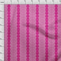 Oneoone pamučni poprilin fuschia ružičasta tkanina geometrijska etnička prešivanja zalihe tiskanje tkanine za