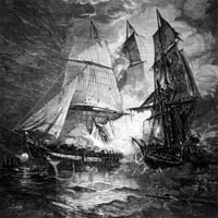 Bitka između broda kapetana Johna Paula Jonesa Bon Homme Richard i britanske povijesti fregata Serapis